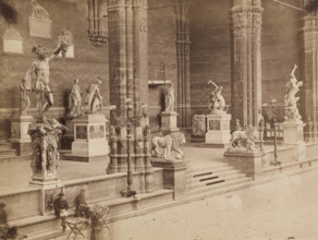 Loggia dei Lanzi, Florence, 19th century. Creator: Unknown.
