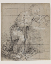 Study for the Madonna in Prado Nativity, between mid-16th and early 17th century. Creator: Federico Barocci.