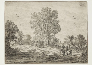 Landscape with Figures, 1654. Creator: Pieter Molijn.