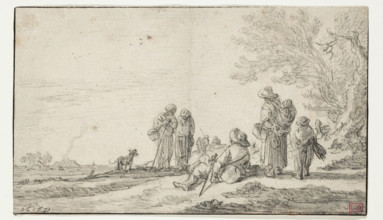 Landscape with Figures, 1631. Creator: Jan van Goyen.