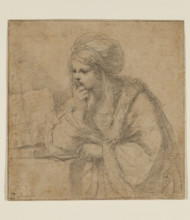 Girl Reading, 17th century. Creator: Guercino.