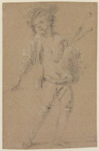 Boy with Bagpipe, early 18th century. Creator: Jean Raoux.