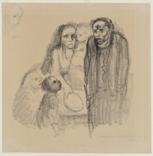 Empty Dishes, 1924. Creator: Kathe Kollwitz.