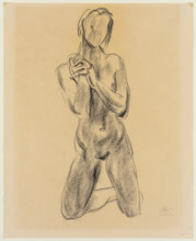 Kneeling Female Figure, c1930. Creator: George Kolbe.