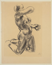 Kneeling Female Nude, between 1929 and 1934. Creator: George Kolbe.