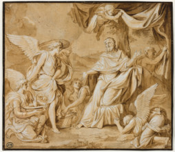 Angels Ministering to Christ, mid-17th century. Creator: Louis Licherie de Beuron.