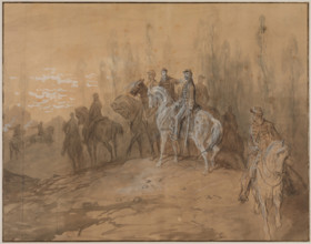 Episode in the Franco-Prussian War, mid or late 19th century. Creator: Gustave Doré.