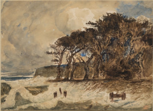 Flood Tide at Honfleur (Autumnal Equinox), c1835. Creator: Paul Huet.