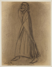 Walking Woman, 1922. Creator: Ernst Barlach.