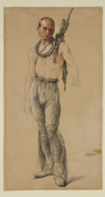 Indian Warrior, between 1829 and 1894. Creator: Jules Émile Saintin.