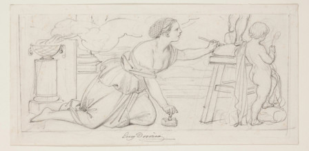 Sculpture, mid-19th century. Creator: Eugene Deveria.