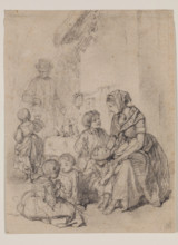Family Scene, 1838. Creator: Paul Gavarni.