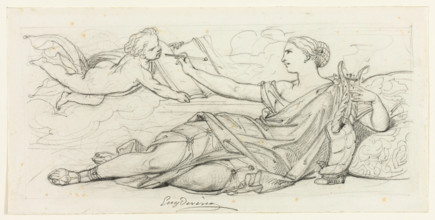 Poetry, mid-19th century. Creator: Eugene Deveria.