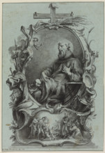 Saint Bernard of Clairvaux, 1760. Creator: Johann Wolfgang Baumgartner.