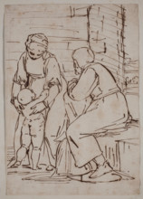 Holy Family, between 1565 and 1570. Creator: Unknown Italian; After Luca Cambiaso Italian, 1527-1585.