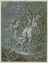 Breaking Ground for the Erection of the Cross, c1680. Creator: Michel Ange Corneille.