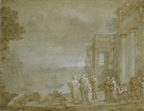 View of Carthage with Dido and Aeneas, 1676. Creator: Claude Lorrain.
