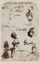 At the Police Station, 19th century. Creator: Charles Emile Jacque.