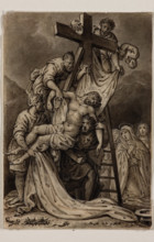 Descent from the Cross, early 19th century. Creators: Alexandre Joseph Desenne, Jesus Christ.