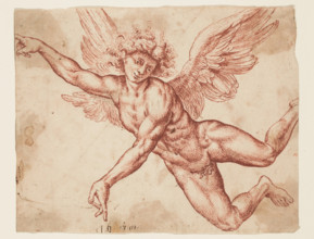 Flying Angel, 17th century. Creator: Unknown Dutch; After Jan de Bisschop Dutch, 1628-1671.