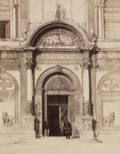 Porta dell' Ospitale, Scuolo S. Marco, Venice, 19th century. Creator: Unknown.