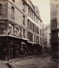Rue Galande, between 1865 and 1869. Creator: Charles Marville.