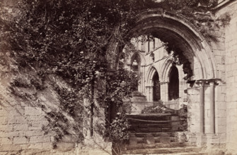 Cloister Door, Dryburgh Abbey, between 1870 and 1880. Creator: George Washington Wilson.