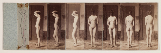 Nude Series #37, Brooklyn No. 2, c1883. Creator: Thomas Eakins.