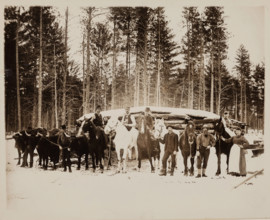 Lumbering Days in Ludington, Michigan, 1890. Creator: H. J. Hansen.