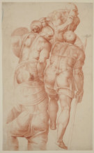 A Group of Soldiers from the Crucifixion of Saint Peter, after 1550. Creator: Unknown Italian; After Michelangelo Italian, 1475-1564.