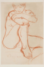 Seated Nude, between 1874 and 1946. Creator: Charles Despiau.