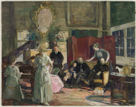 Reception, between 1861 and 1921. Creator: Lucien Simon.