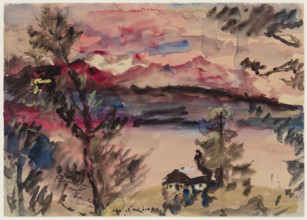 Pink Clouds, Walchensee, 1921. Creator: Lovis Corinth.