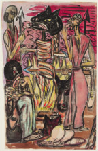 Sacrificial Meal, 1947. Creator: Max Beckmann.