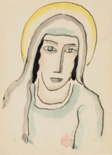 Head of a Saint, 1925. Creator: Alexei Jawlensky.