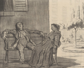 Une Campagne aux environs de Paris, 1858. Creator: Honore Daumier.