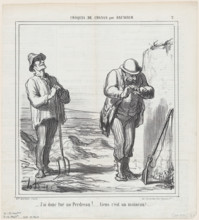 J'ai donc tué un Perdreau!, 1864.  Creator: Honore Daumier.