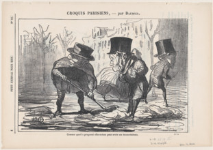 Comme quoi la propreté elle-même peut avoir se inconvénients, 1864.  Creator: Honore Daumier.
