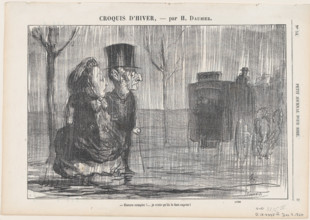 Encore complet!, 1864. Creator: Honore Daumier.