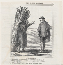 Un renseignement, 1864.  Creator: Honore Daumier.