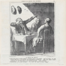 Un récit de chasse, 1864. Creator: Honore Daumier.