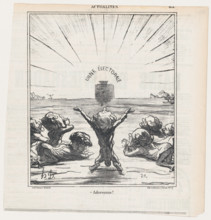 Adoremus!, 1869. Creator: Honore Daumier.