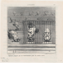 Systême propose par un réactionnaire pour les mieux isoler, 1870. Creator: Honore Daumier.