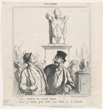 C'est l'Apollon du nouvel Opéra, 1870. Creator: Honore Daumier.