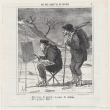 Mon vieux, ta peinture manque de chaleur, 1864. Creator: Honore Daumier.