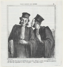 Eh bien, mon cher, vous avez perdu..., 1864. Creator: Honore Daumier.