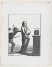 Ce que certains journaux appeleraient une election libre, 1870. Creator: Honore Daumier.