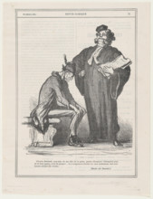 Citoyen Bertrand, mon ami, tu me fais de la peine, parole d'honneur!, 1871.  Creator: Honore Daumier.