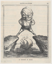 Le Président de Rhodes, 1871.  Creator: Honore Daumier.