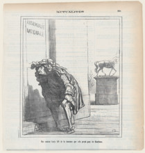Pas content Louis XIV de la tournure que cela prend pour les Borbons, 1871.  Creator: Honore Daumier.